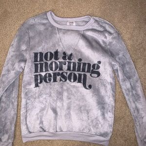 soft grey crewneck
